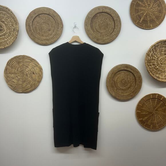 Bundle (2) Express Beige Black Long Short Sleeve Knit Cardigan Sweater Small - Picture 2 of 13